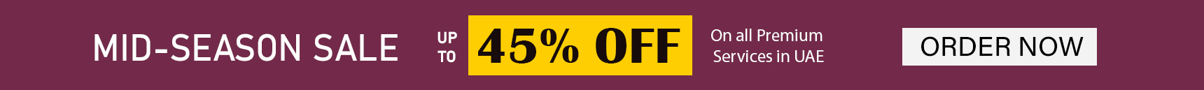 Mid Season Sale on all Blinds