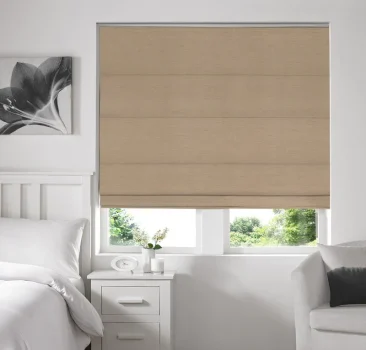Iowa Silk Essence Made to Measure Roman Blind Linen