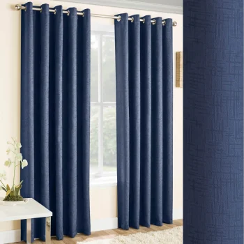 Pair of Vogue Eyelet Thermal Dimout Curtains