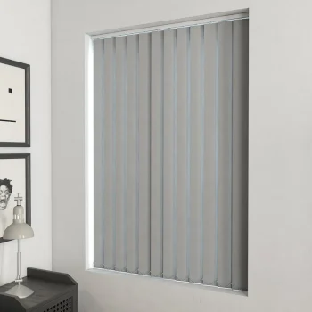 Plain PVC Blackout Made to Measure Vertical Blind Granite