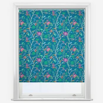Tree Of Life Teal Roller Blind
