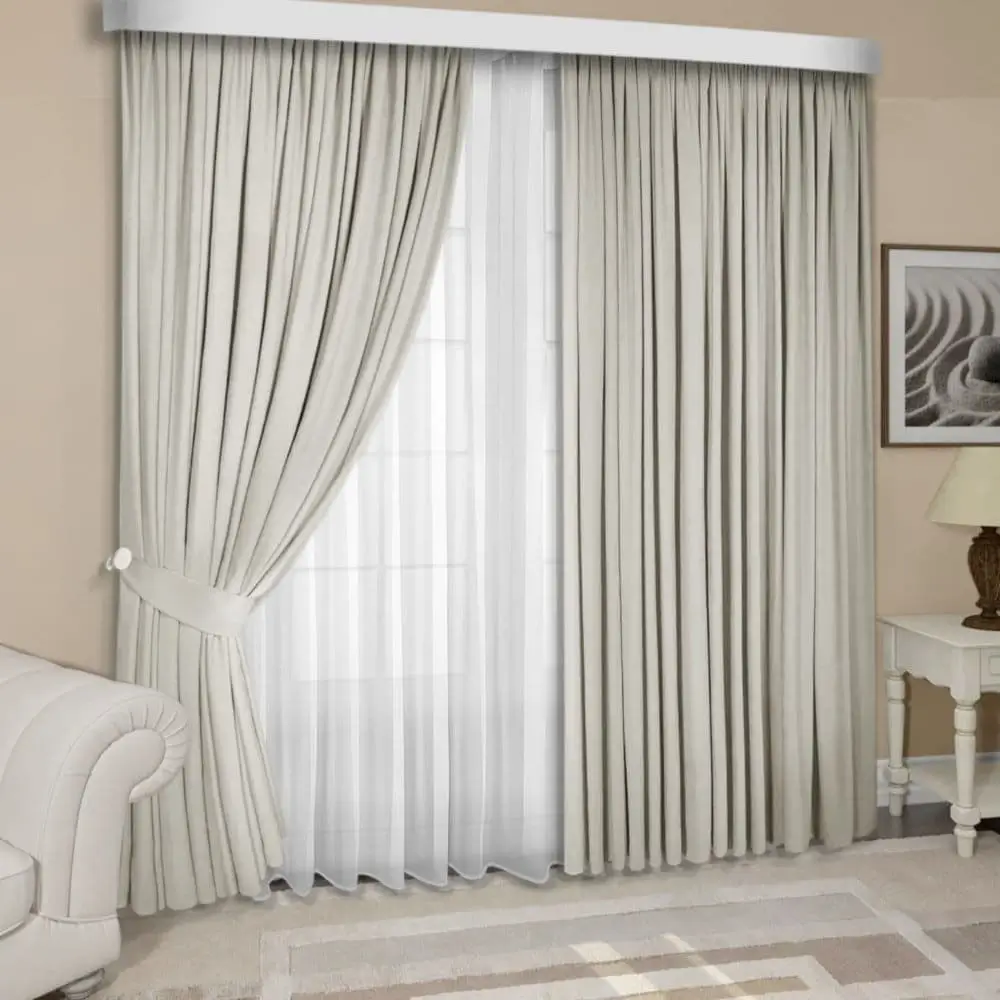 White Blackout Curtains in Dubai