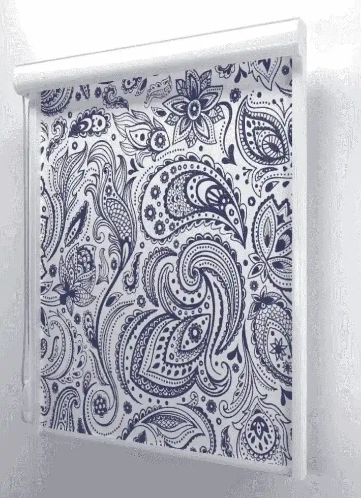 Charcoal Bloom Roller Blind