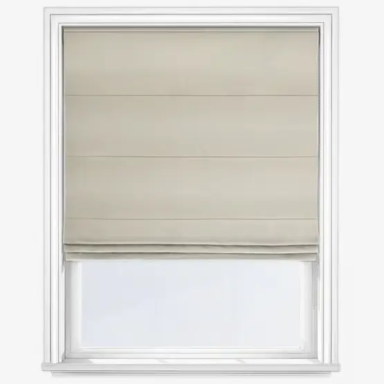 Pure Recycled Natural Linen Roman Blind