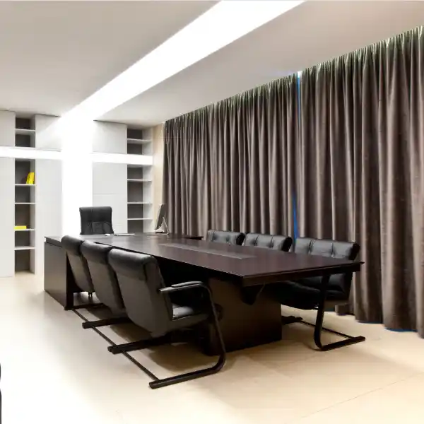 Office Curtains 55 Black Blackout Curtain for meeting Room