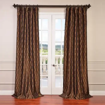 Brown Silk Curtains UAE