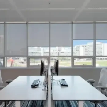 White Office Blinds In Abu Dhabi