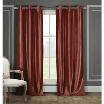 Wine Shade Silk Curtains abu dhabi