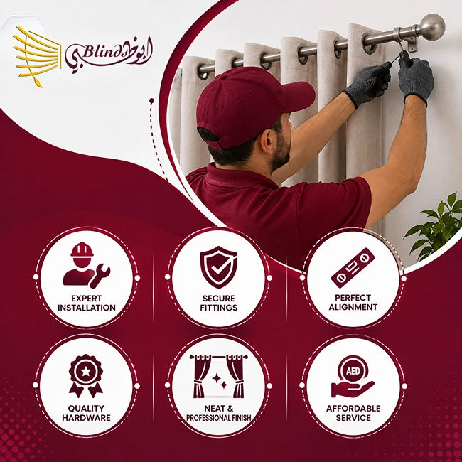 CURTAIN FIXING 45 Curtain Fixing and Installation in Abu Dhabi